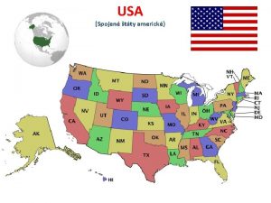 USA Spojen tty americk Mapa Spojench ttov s