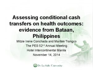 Assessing conditional cash transfers on health outcomes evidence