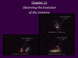 Chapter 15 Observing the Evolution of the Universe