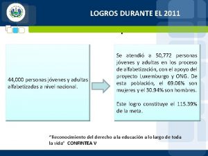 LOGROS DURANTEel EL estilo 2011 Hagaclicpara modificar cambiar