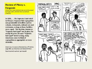 Review of Plessy v Ferguson Cartoon from www