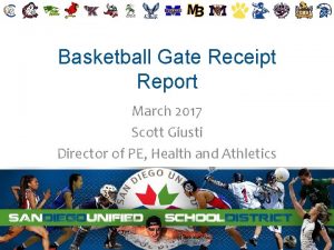Basketball Gate Receipt Report March 2017 Scott Giusti