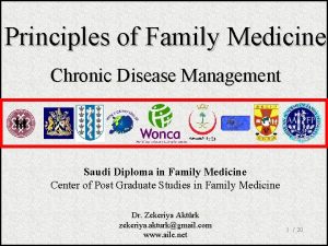 Principles of Family Medicine Chronic Disease Management Saudi