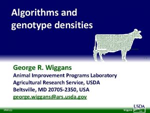 Algorithms and genotype densities 100 011110 1 220020012