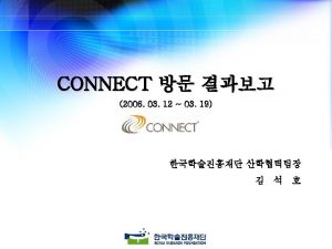 CONNECT 4 Springboard NHICAPCommercialization Assistance Program Frameworks Workshops