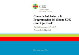 Curso de Iniciacin a la Programacin del i