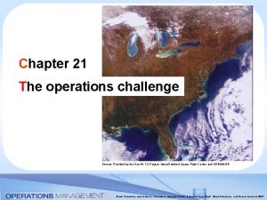 Chapter 21 The operations challenge Source Provided by