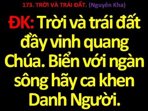 173 TRI V TRI T Nguyn Kha K