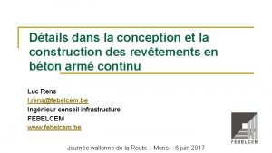 Dtails dans la conception et la construction des