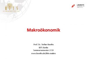 Makrokonomik Prof Dr Stefan Kooths Bi TS Berlin