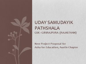 UDAY SAMUDAYIK PATHSHALA GSK GIRIRAJPURA RAJASTHAN New Project