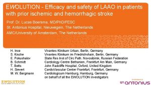 EWOLUTION Efficacy and safety of LAAO in patients