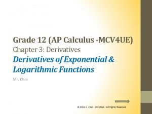 Grade 12 AP Calculus MCV 4 UE Chapter Grade 12 AP Calculus MCV 4 UE Chapter