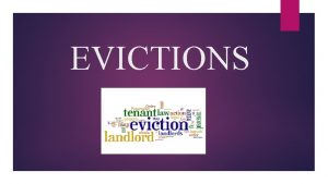 EVICTIONS BEFORE YOU FILE AN EVICTION CASE JDF