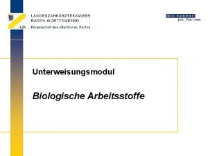 Unterweisungsmodul Biologische Arbeitsstoffe Unterweisungsinhalte Beispiele Rechtliche Grundlagen Definition