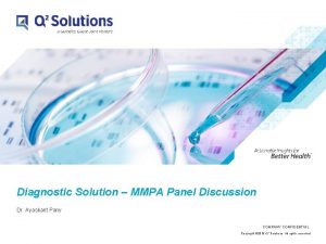 Diagnostic Solution MMPA Panel Discussion Dr Ayaskant Pany