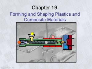 Chapter 19 Forming and Shaping Plastics and Composite