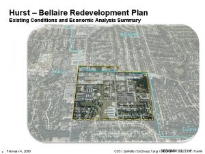 Hurst Bellaire Redevelopment Plan Existing Conditions and Economic