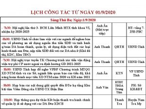 LCH CNG TC T NGY 0192020 Sng Th