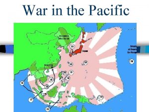 War in the Pacific n Japan Pearl Harbor