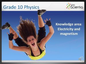 Grade 10 Physics Knowledge area Electricity and magnetism