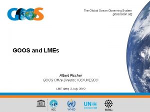 The Global Ocean Observing System goosocean org GOOS