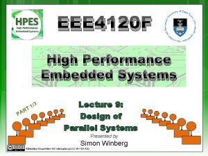 EEE 4120 F High Performance Embedded Systems R