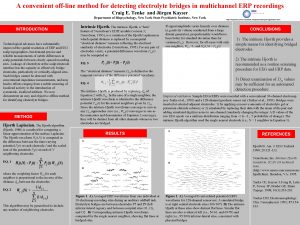 A convenient offline method for detecting electrolyte bridges