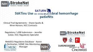 St ATins Use in intracerebral hemorrhage patie Nts