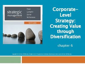 Corporate Level Strategy Creating Value through Diversification chapter