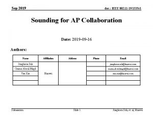 Sep 2019 doc IEEE 802 11 191535 r