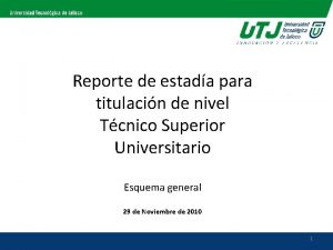 Reporte de estada para titulacin de nivel Tcnico