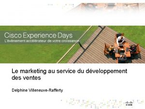 Le marketing au service du dveloppement des ventes