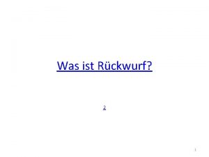 Was ist Rckwurf 2 1 Trawl in Action