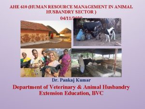 AHE 610 HUMAN RESOURCE MANAGEMENT IN ANIMAL HUSBANDRY