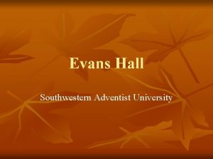 Evans Hall Southwestern Adventist University Evans Hall Aerial