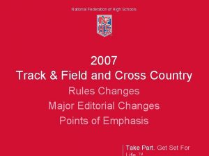 National Federation of High Schools 2007 Track Field