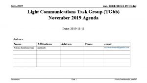 Nov 2019 doc IEEE 802 11 191734 r