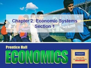 Chapter 2 Economic Systems Section 1 Key Terms