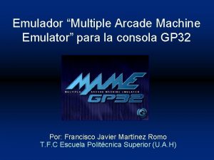 Multiple arcade machine emulator lanzamiento inicial