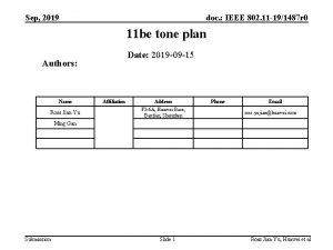 Sep 2019 doc IEEE 802 11 191487 r