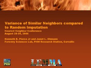 Variance of Similar Neighbors compared to Random Imputation