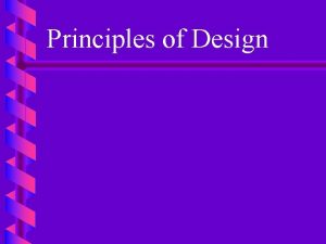 Principles of Design Balance b A Stability of