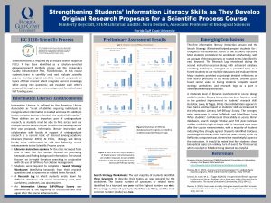 Strengthening Students Information Literacy Skills as They Develop