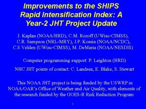 Improvements to the SHIPS Rapid Intensification Index A