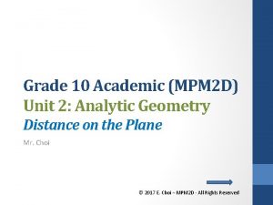 Grade 10 Academic MPM 2 D Unit 2