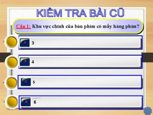 Cu 1 Khu vc chnh ca bn phm