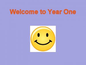 Welcome to Year One Class Teacher Miss Lee