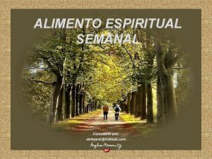 ALIMENTO ESPIRITUAL SEMANAL Formatado por airlepperhotmail com PRODUTO