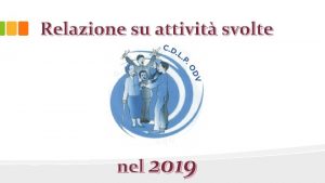 Relazione su attivit svolte nel 2019 Contrasto alla